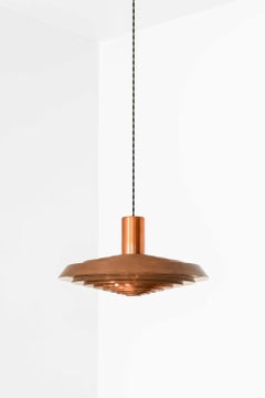 Lámpara de techo Langelinie en cobre, de Poul Henningsen, década de 1950
