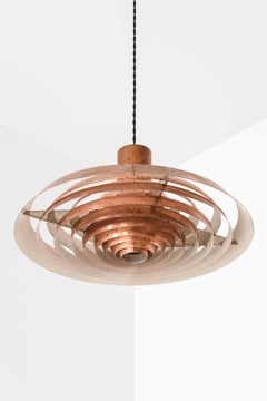 Langelinie Ceiling Lamp in Copper by Poul Henningsen, 1950s