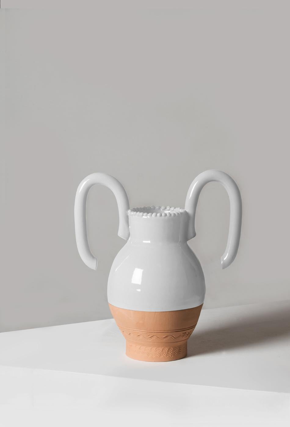 Italian Langiu Vase, a Revisitation of the Sardinian Water Jug by Sam Baron For Sale