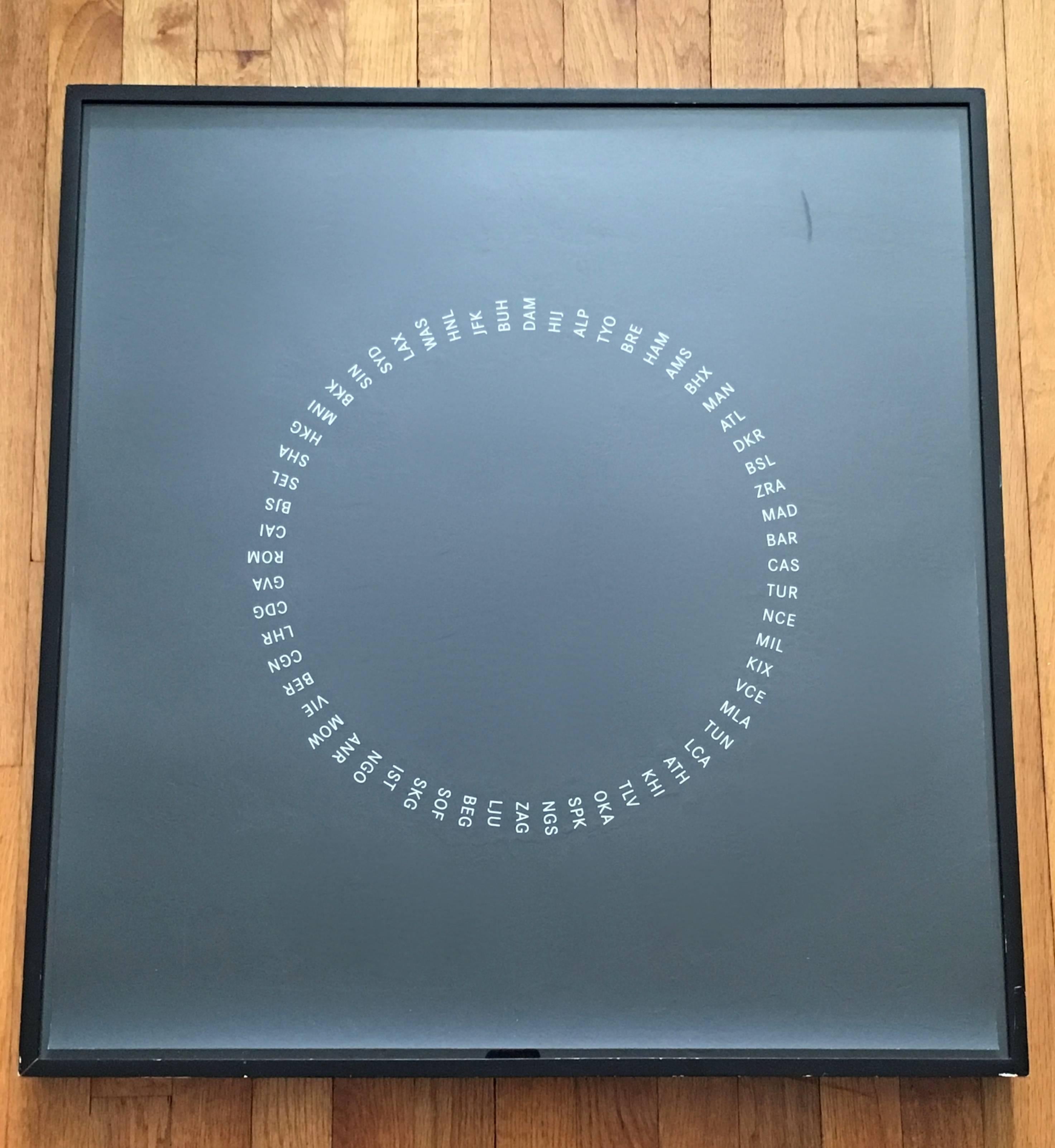 Ciel gelé, nuit. Grande sérigraphie conceptuelle moderne British Langlands & Bell en vente 1