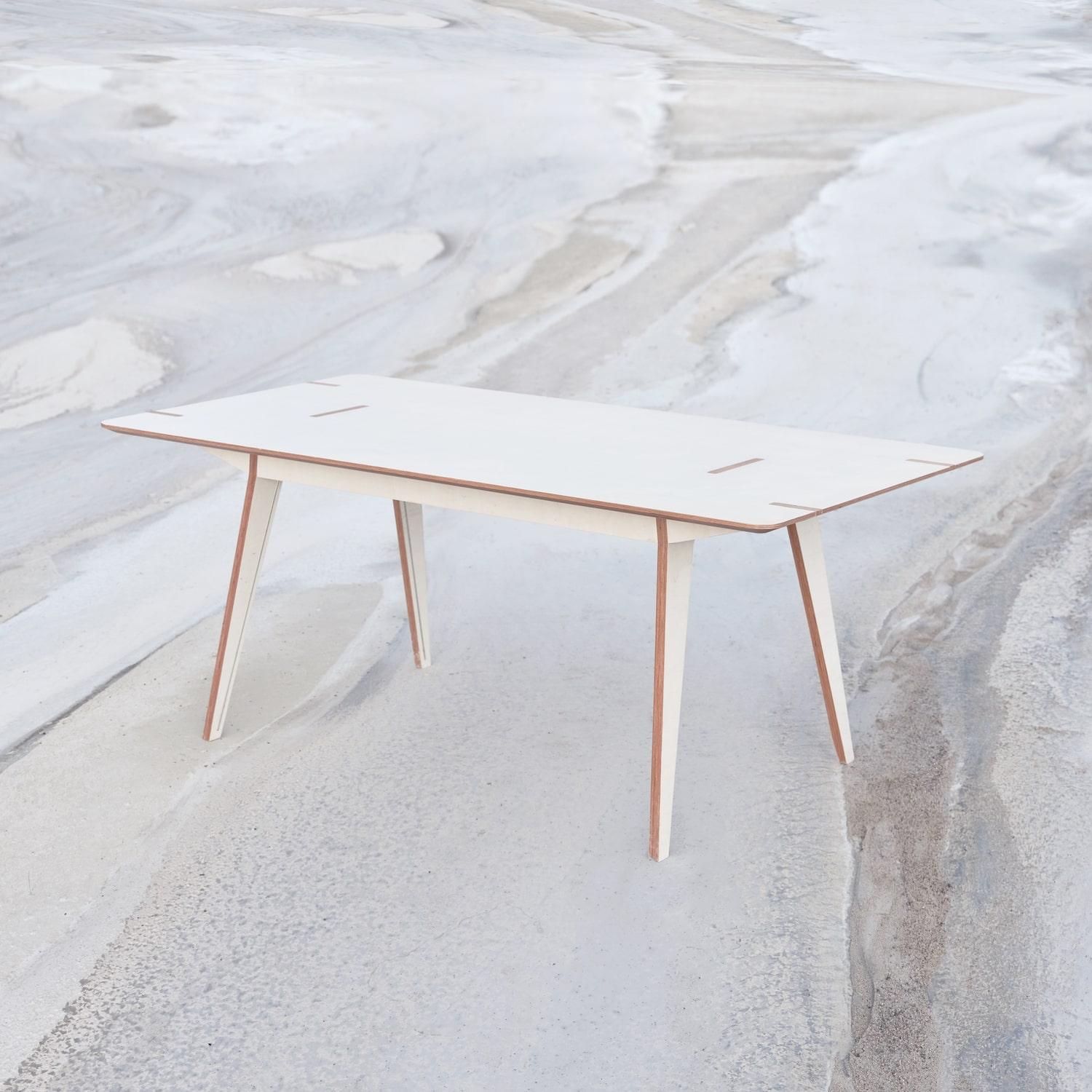 Modern Langskip & Leidangskip Table Made from Birch Multiplex Boards For Sale