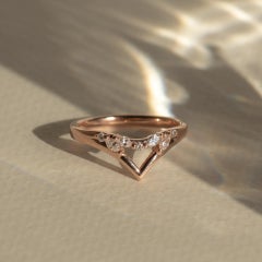 Language of Spirit Ring in 14K Gold & Diamonds by Anastassia Sel Jewelry