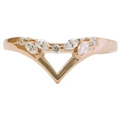 Language of Spirit Ring in 14K Gold & Diamonds by Anastassia Sel Jewelry