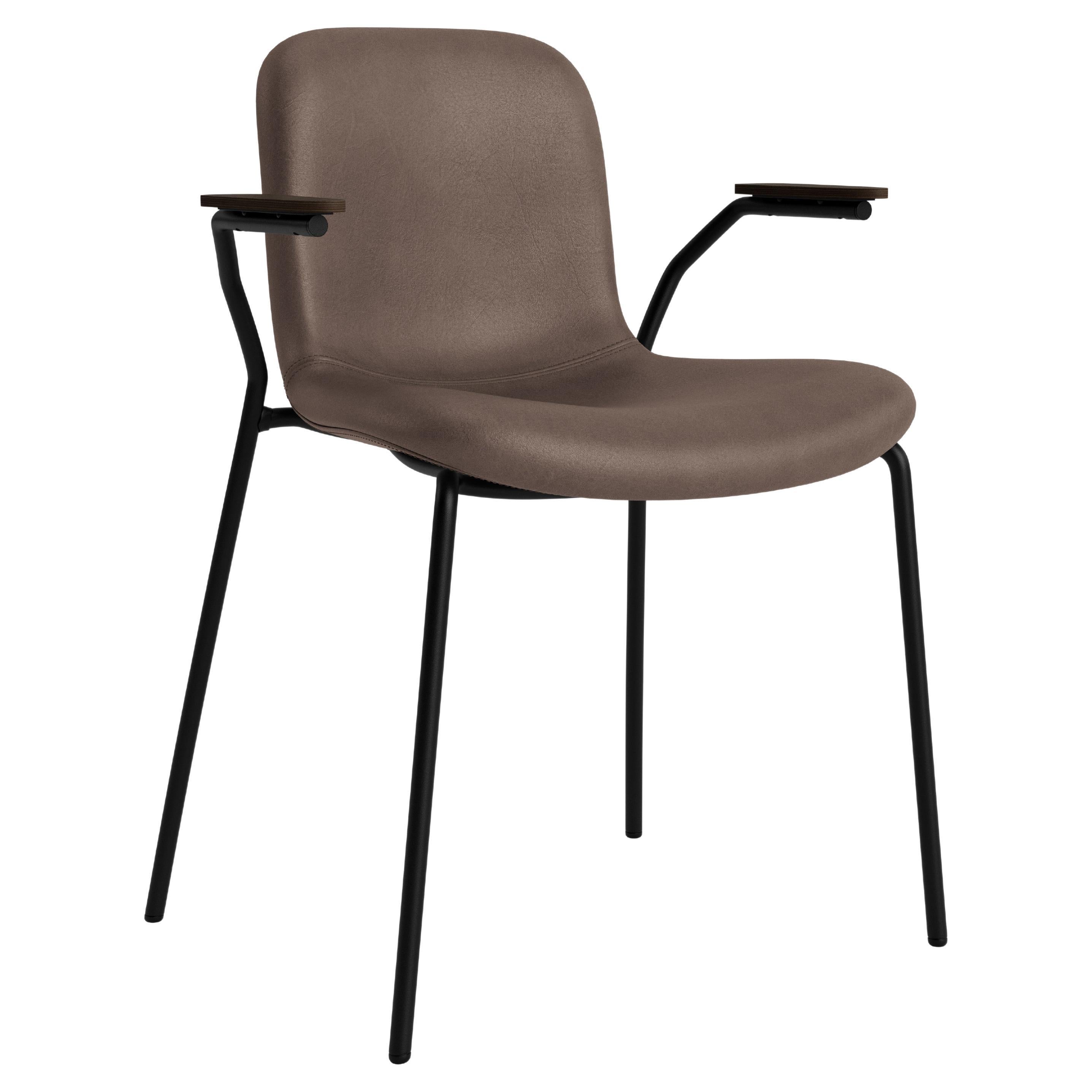 Langue Steel Chair With Armrest by NORR11