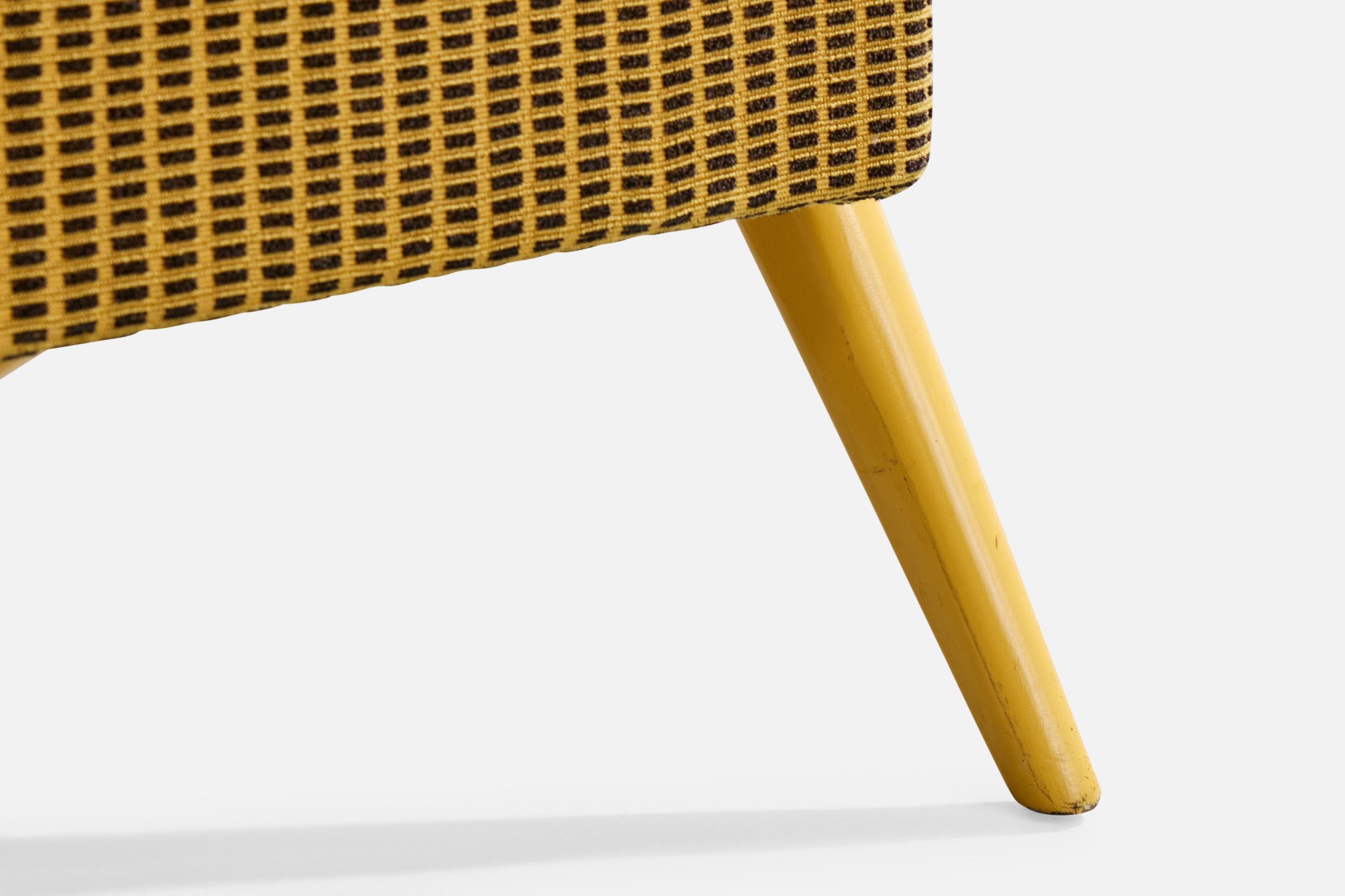 Lani, chaise longue, Wood, tissu, Suède, années 1960 en vente 5