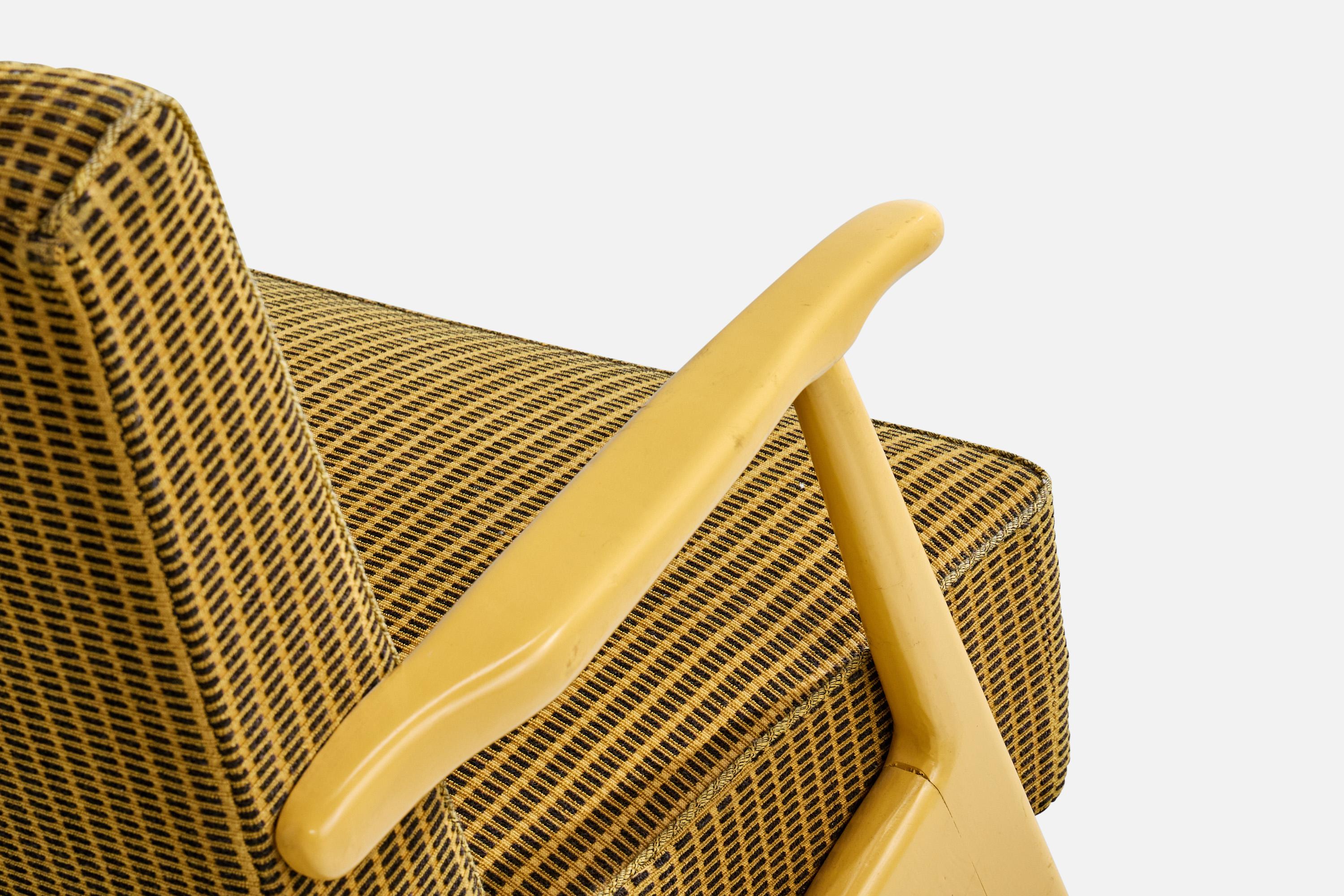 Lani, Canapé, Wood, Tissu, Suède, années 1960 en vente 4