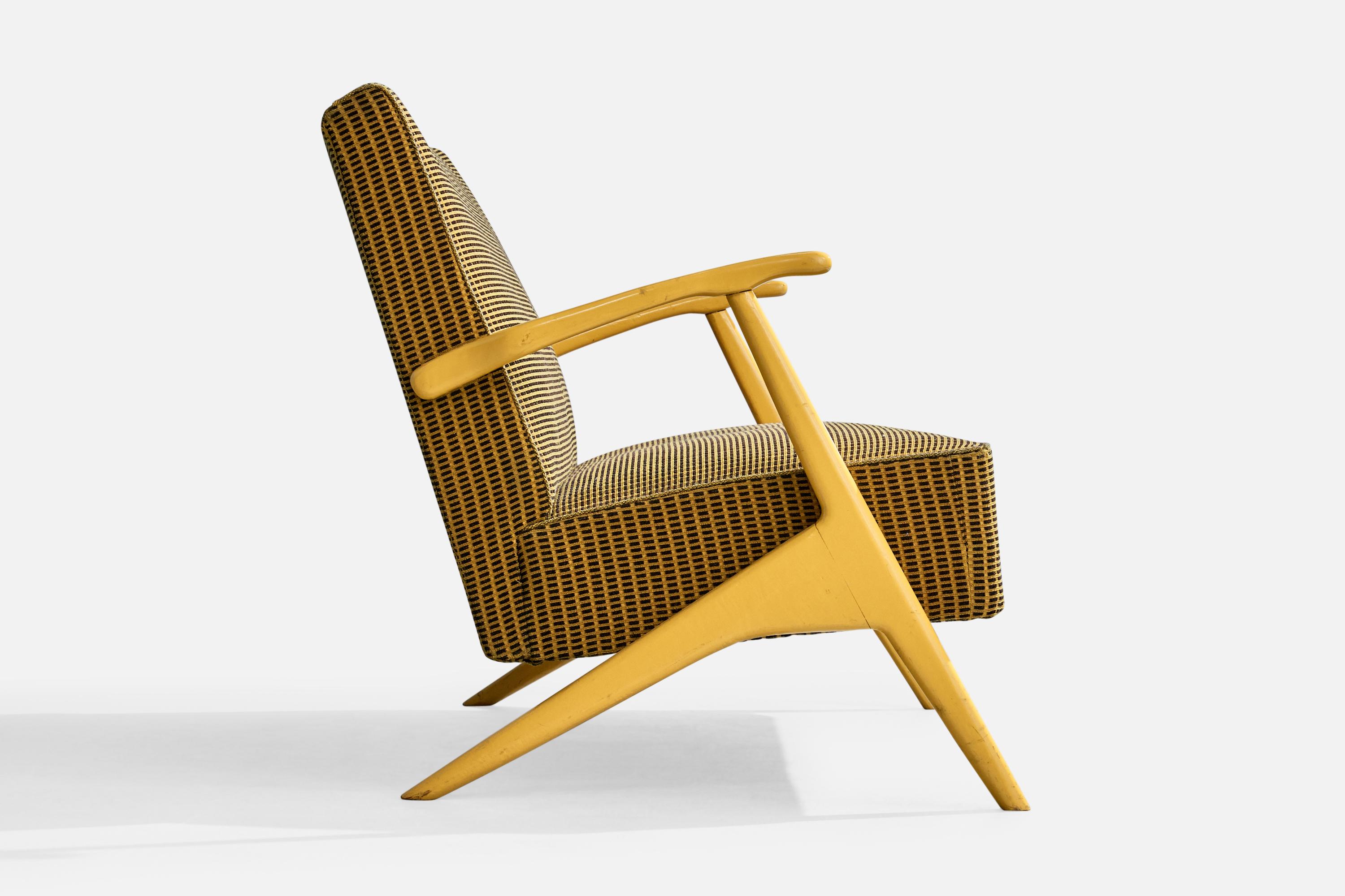 Milieu du XXe siècle Lani, Canapé, Wood, Tissu, Suède, années 1960 en vente