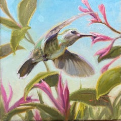 "Danza de las flores" (2024) de Lani Vlaanderen, Pintura al óleo original de animales