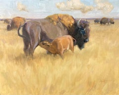 "Prairie Summer" (2024) By Lani Vlaanderen, Original Oil Animal Painting