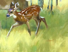 "Through the Aspen Meadow" (2024) By Lani Vlaanderen, Original Oil Painting