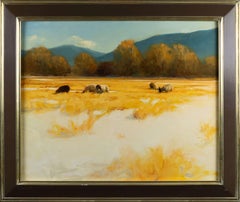 « Winter Light » (2014) par Lani Vlaanderen, peinture à l'huile originale