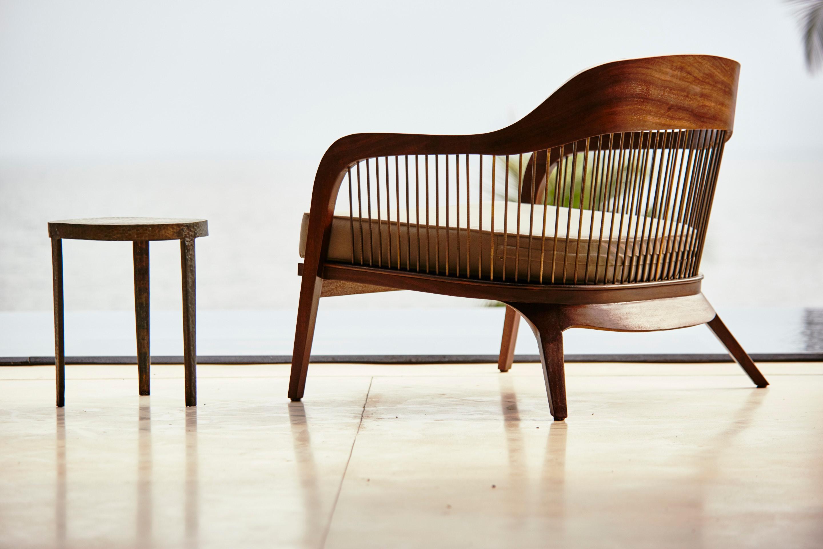 Lanka Sessel, von Reda Amalou Design, 2015 -  Zeitgenössischer bergerefarbener Sitz im Angebot 6