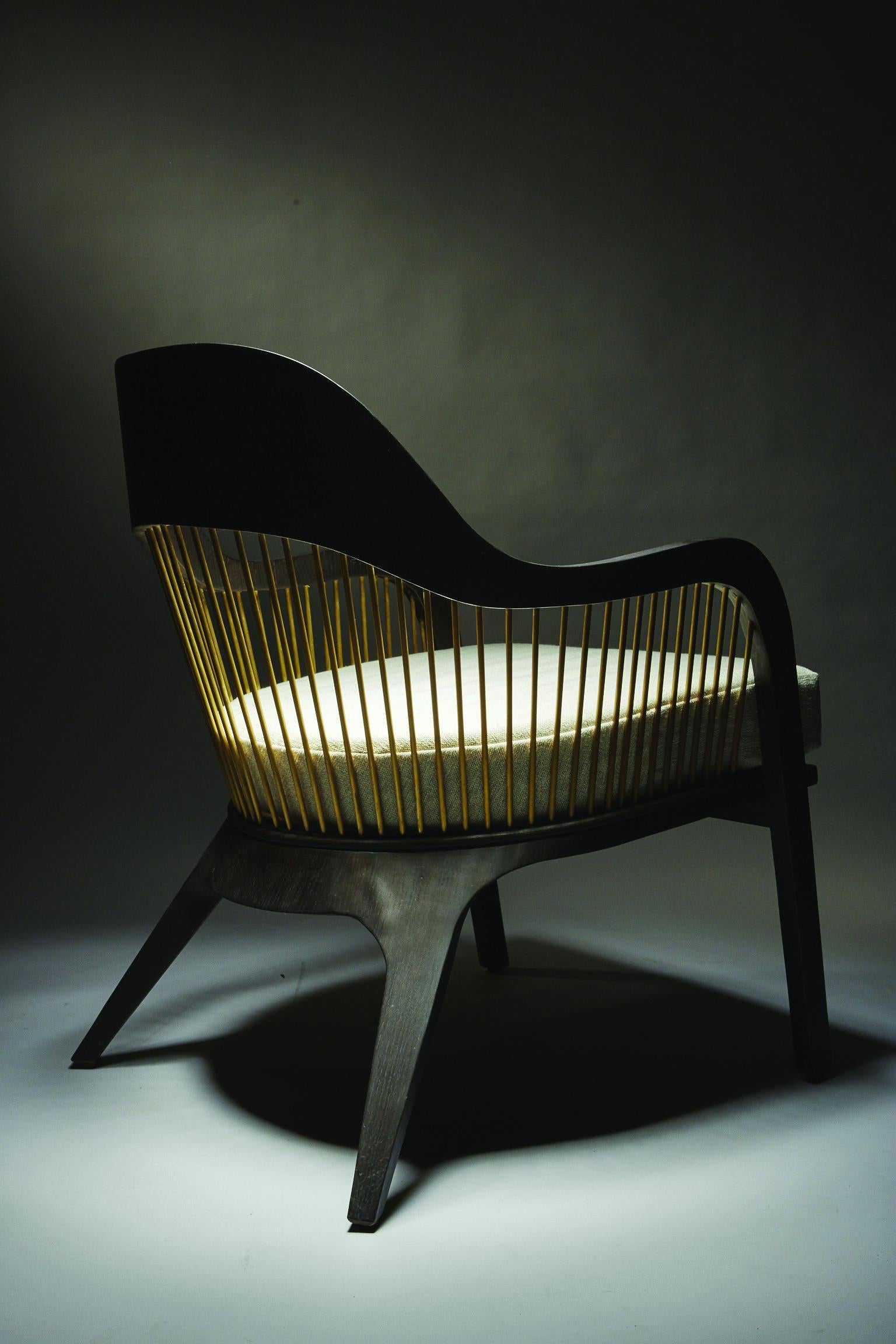Burnished Chair, LANKA, by Reda Amalou Design, 2015 For Sale