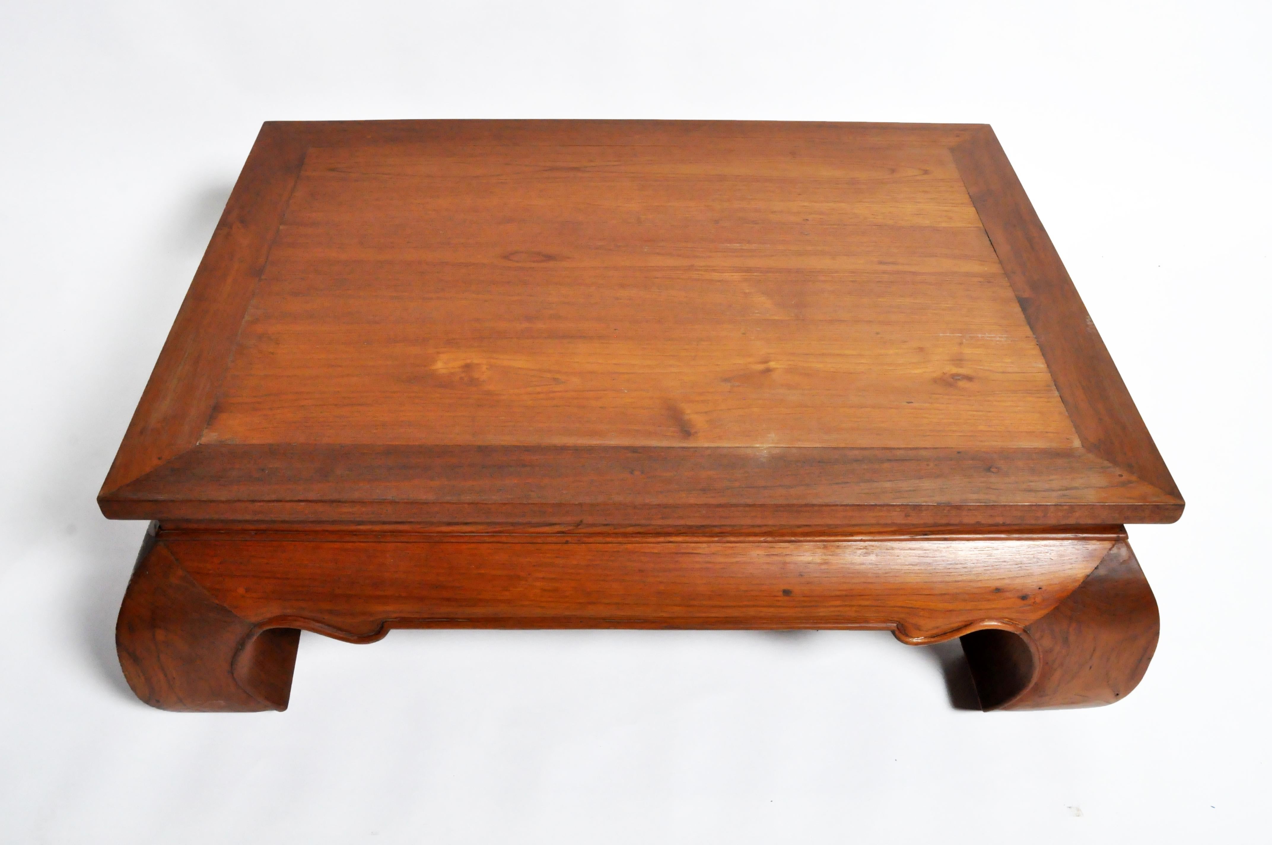 Contemporary Lanna Thai Teak Wood Coffee Table