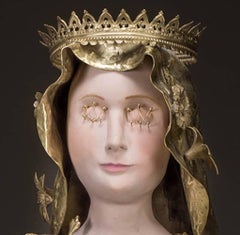 "St Lucia", with golden ornamented costume and crown