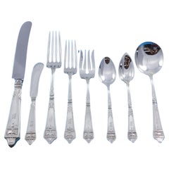 Lansdowne by Gorham Servicio de Cubiertos de Plata de Ley 12 Set 96 pz Cena Mono M