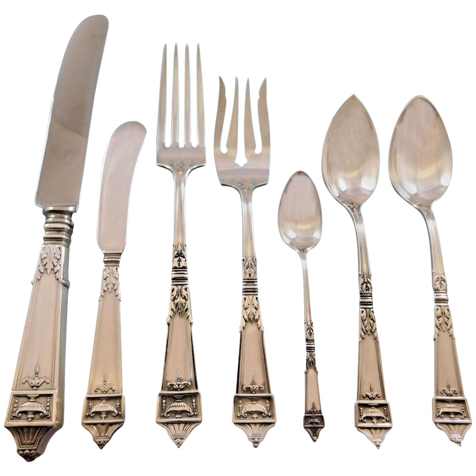 Lansdowne by Gorham Sterling Silver Flatware Service for Eight Set 63 Pieces