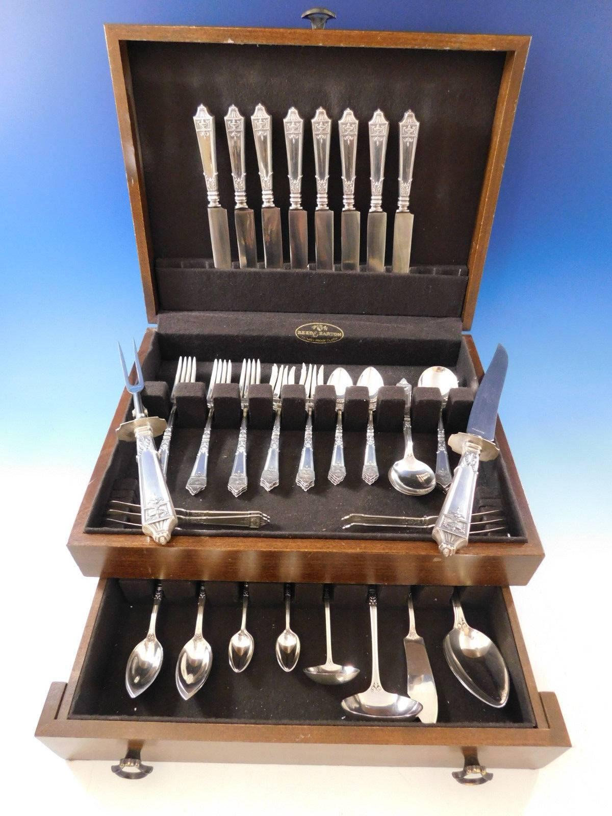 Lansdowne by Gorham sterling silver flatware set - 71 pieces. This set includes:

Eight knives, 8 1/2