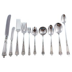 Lansdowne by Gorham Sterling Silver Flatware Set for 12 Service 123 Pieces