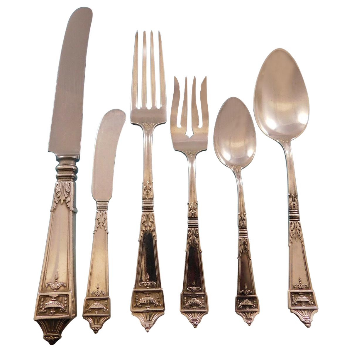 Lansdowne by Gorham Sterling Silver Flatware Set for 12 Service 82 Pieces Dinner