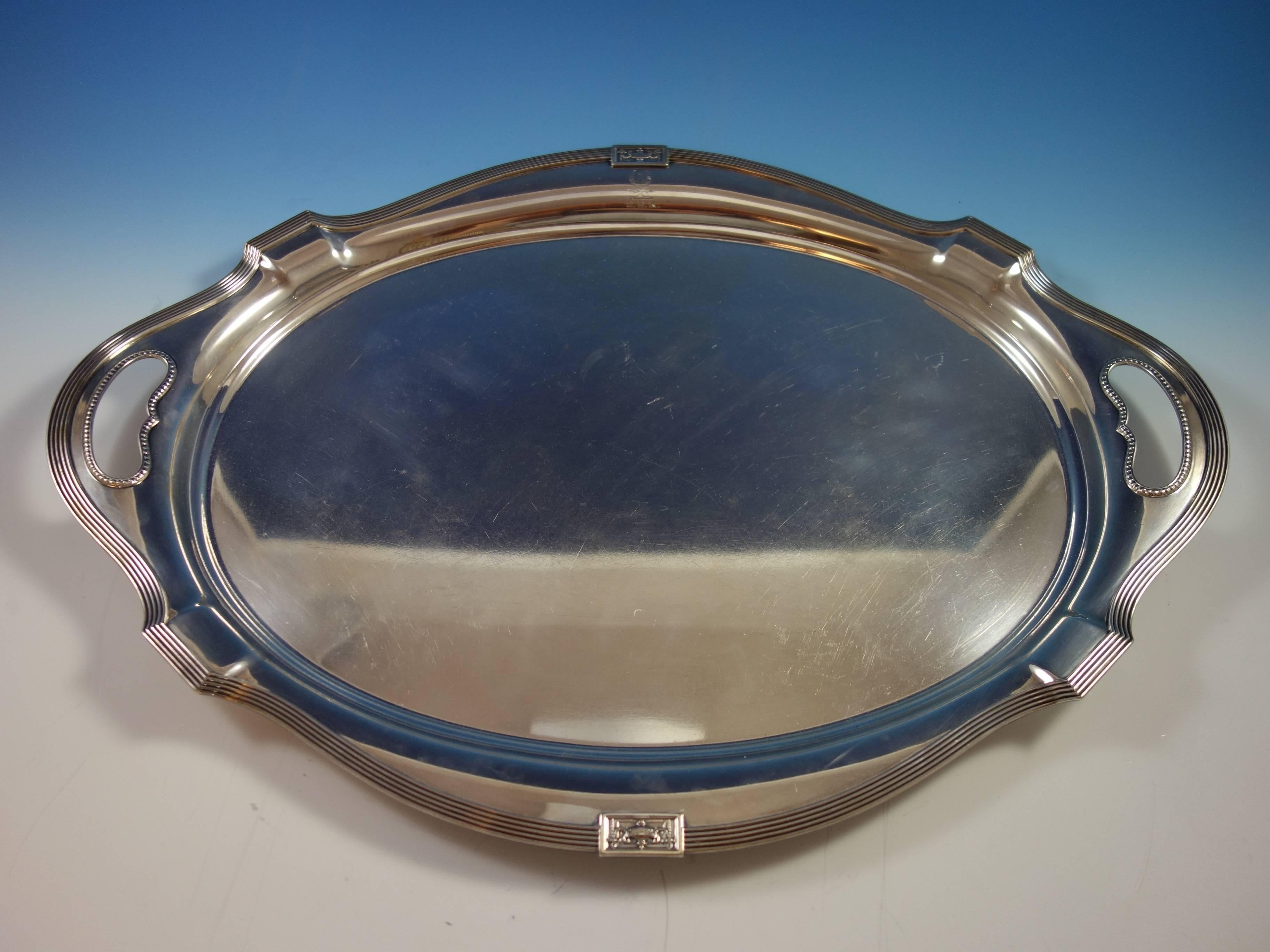 20th Century Lansdowne by Gorham Sterling Silver Tea Tray with Eagle Mono #A10736 SKU #1702