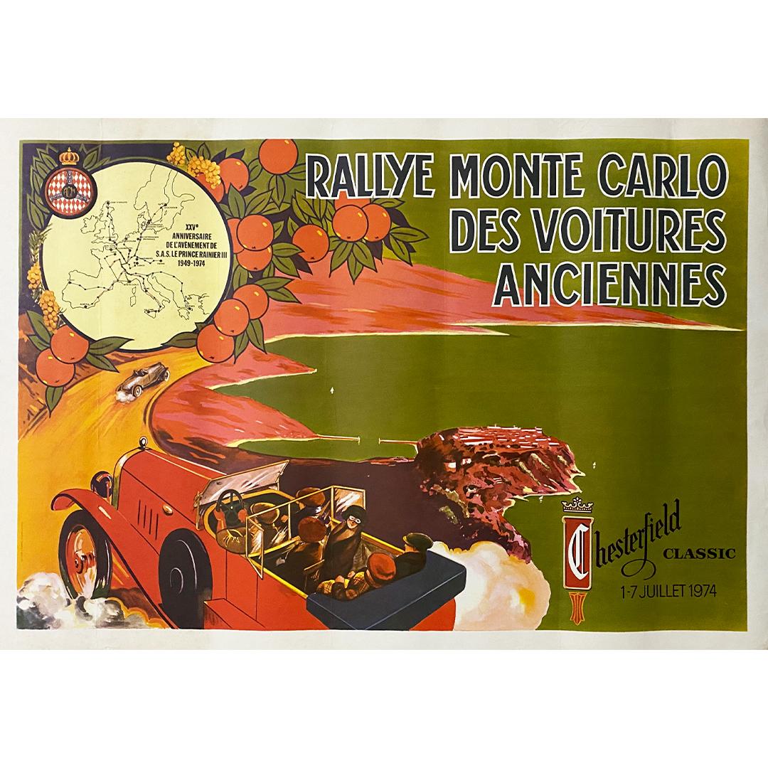 Original poster Monte-Carlo Classic Car Rally - Print by Lantelme 