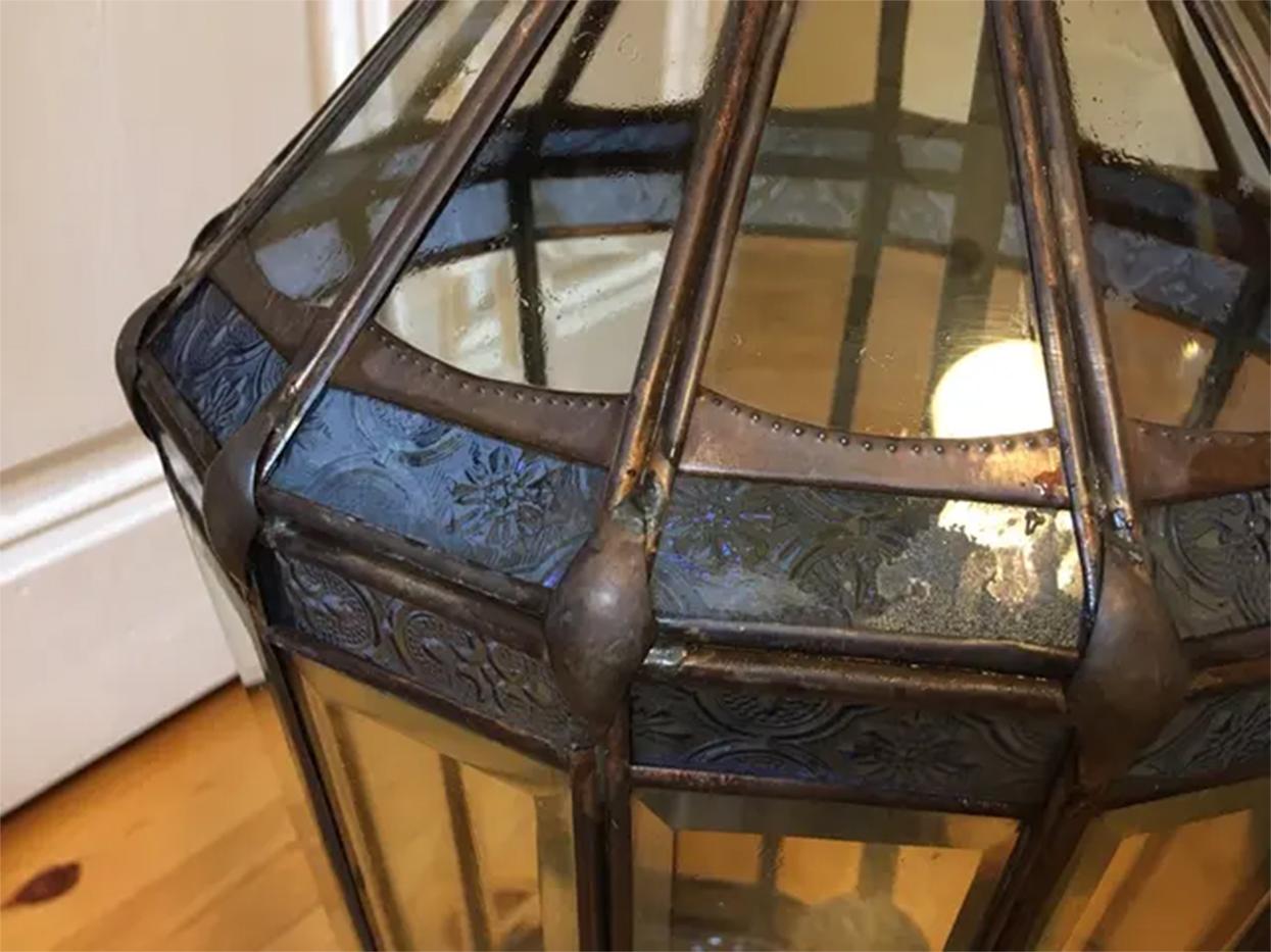 Lantern Andalusian, Bevelled and Leaded Glass, Black 1