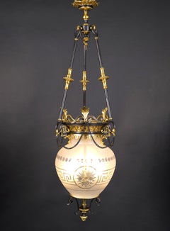 Lantern, attributed to Maison Millet, France, Circa 1890