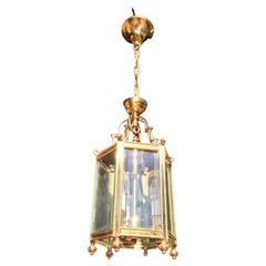 Lantern Brass Glod Lighting from the Mid 20th Century, France