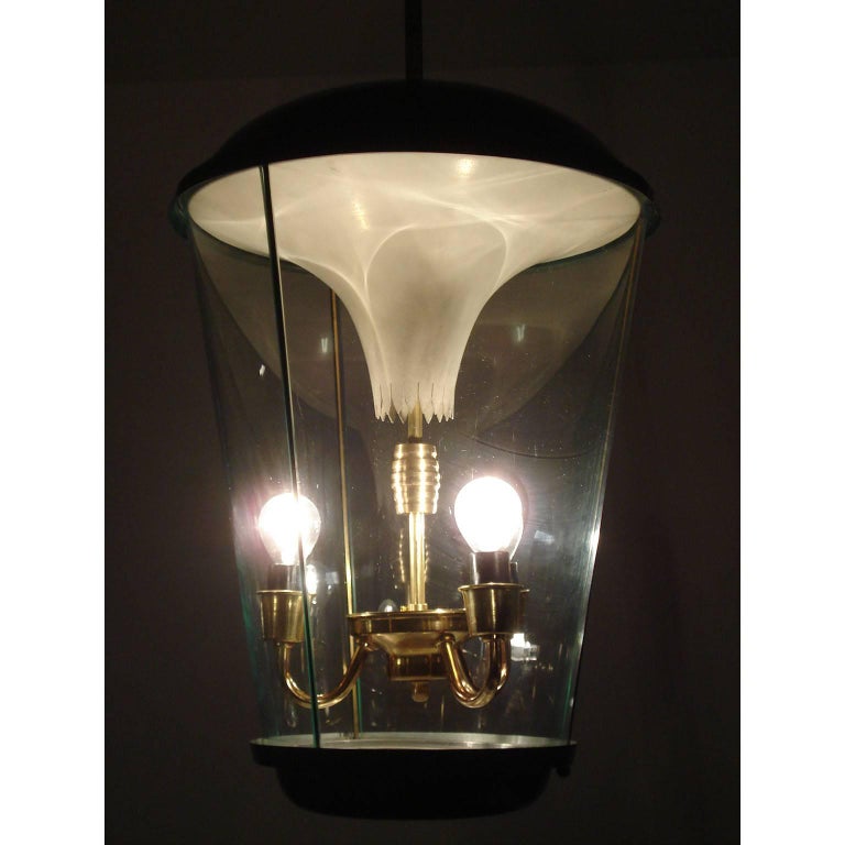 Lantern by Pietro Chiesa for Fontana Arte, Italy, 1940s In Good Condition For Sale In Bochum, NRW