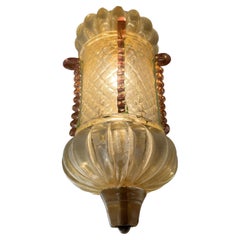 Lampadario a lanterna di Barovier&Toso, Murano, anni '50