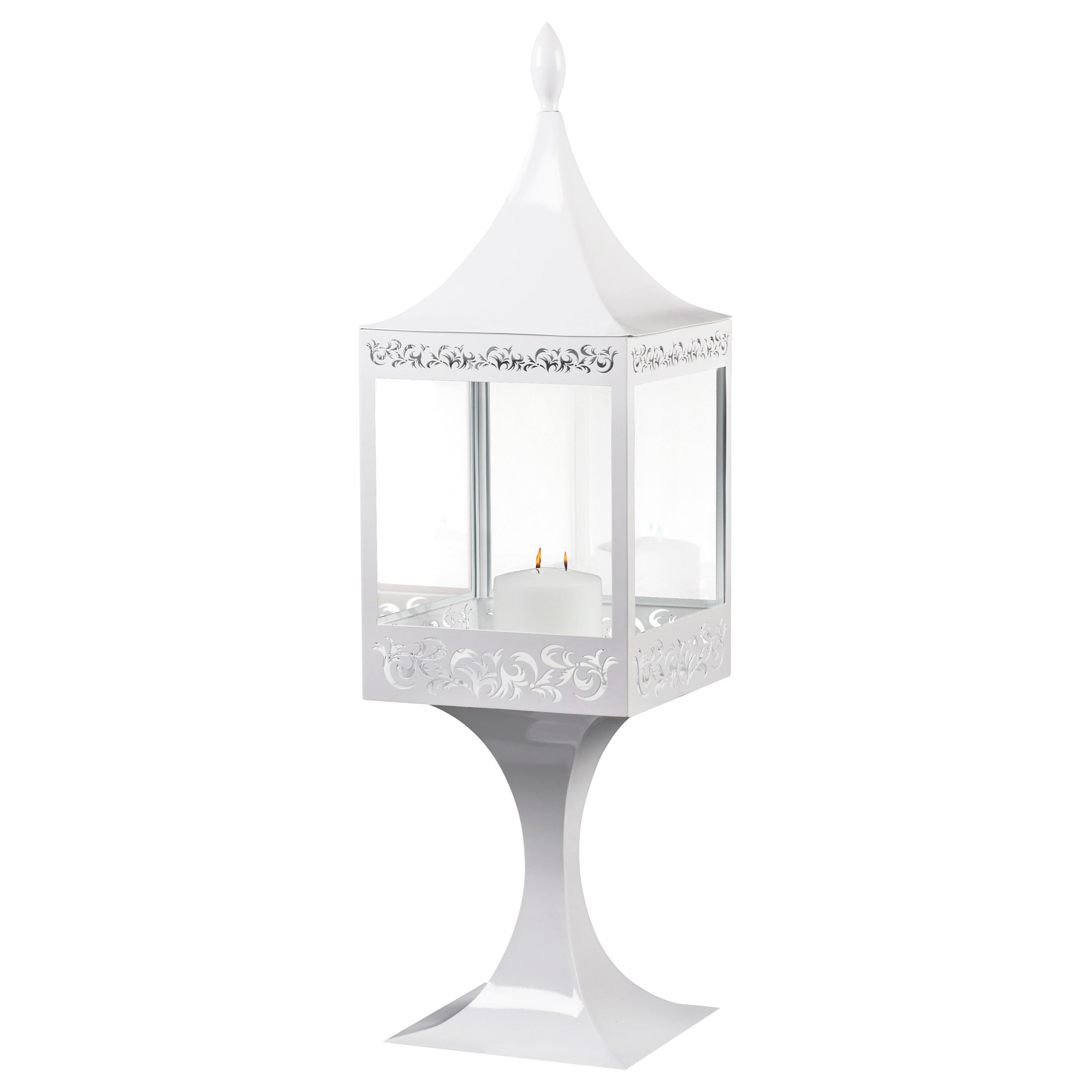 Lantern Light of Sultan with Base, Steel, Italy For Sale