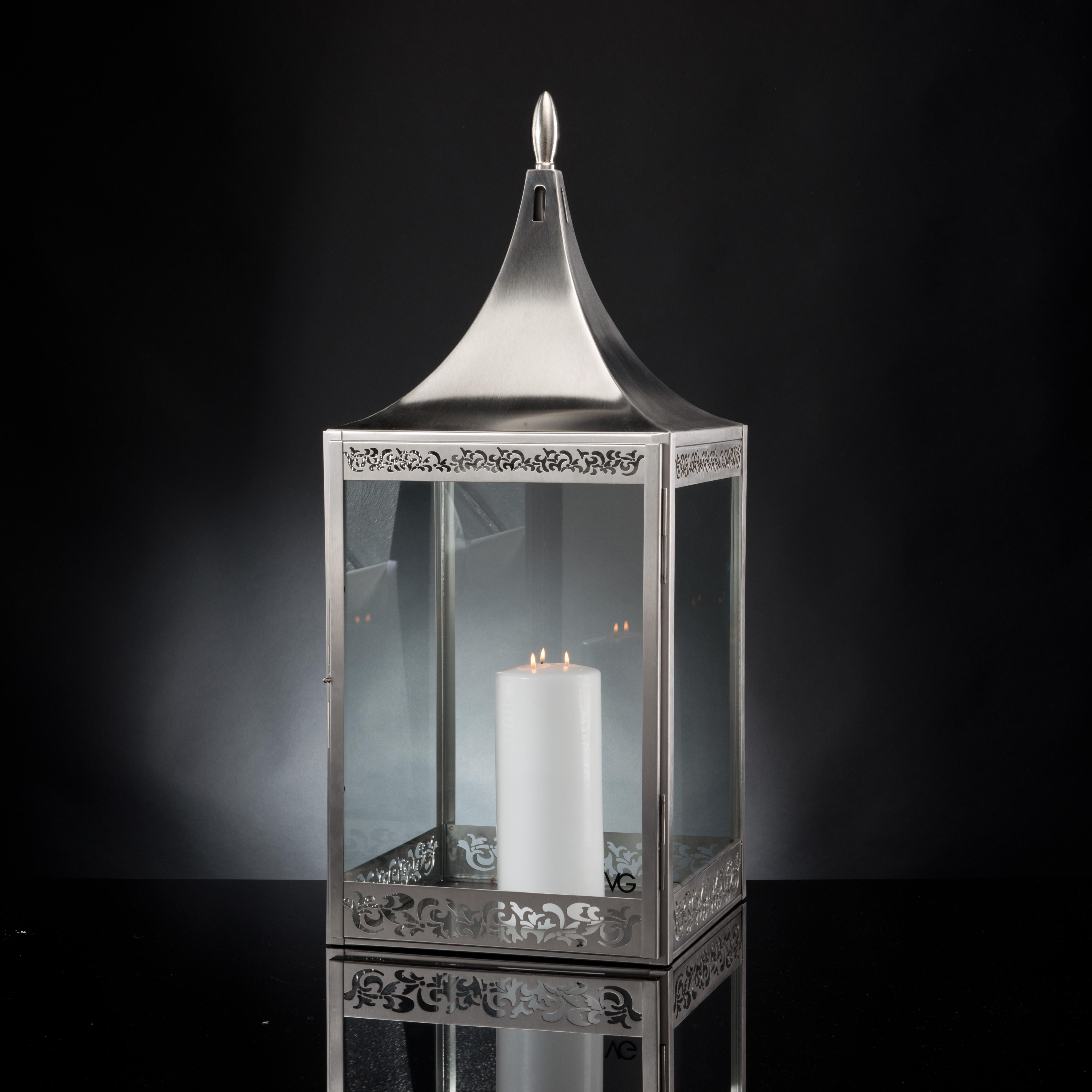 Modern Lantern Light Of Sultan with Hook, Steel, Italy For Sale