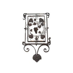 Vintage Lantern Panel with Grapevine Detail