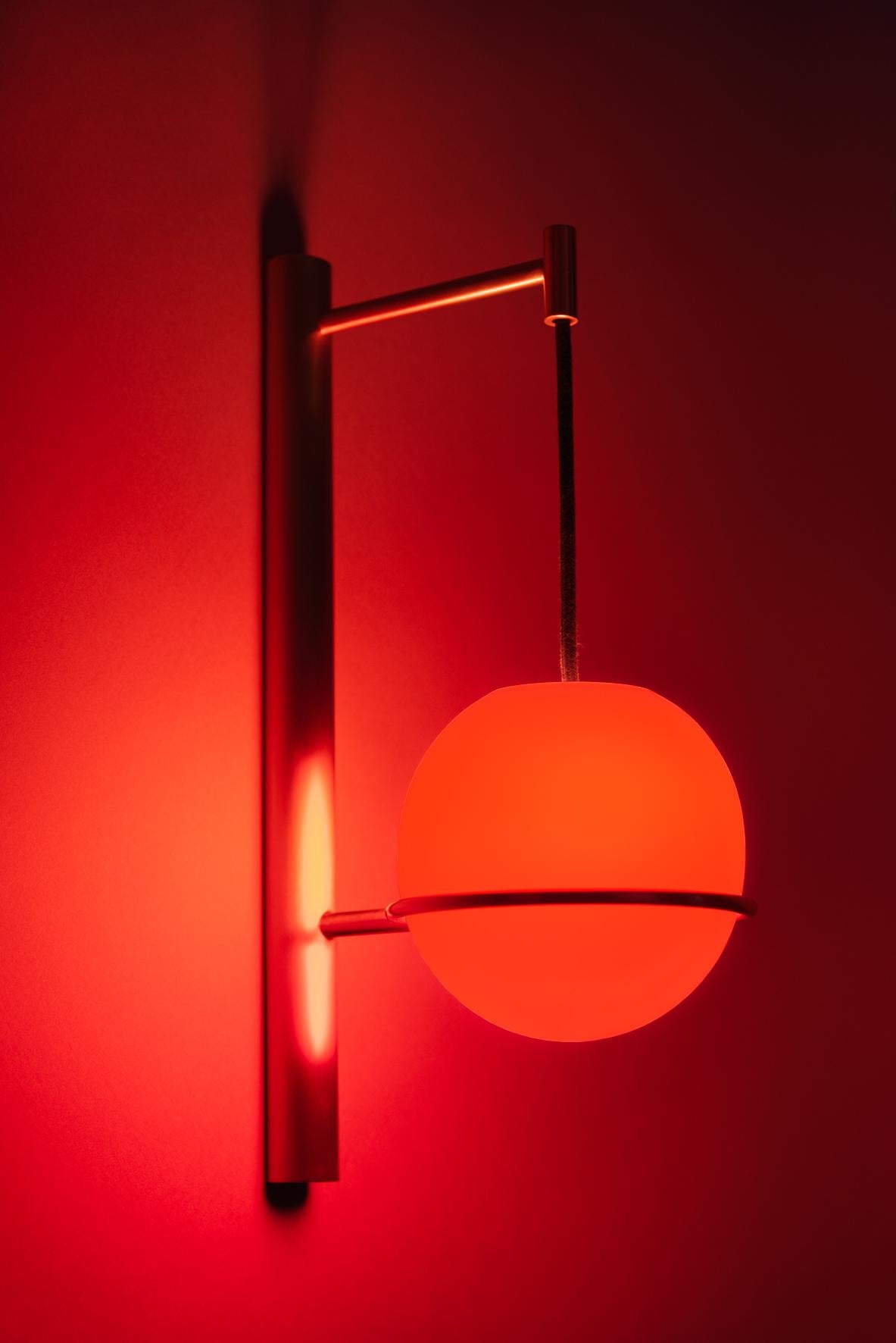 Post-Modern Lantern Wall Light by Atelier Demichelis For Sale
