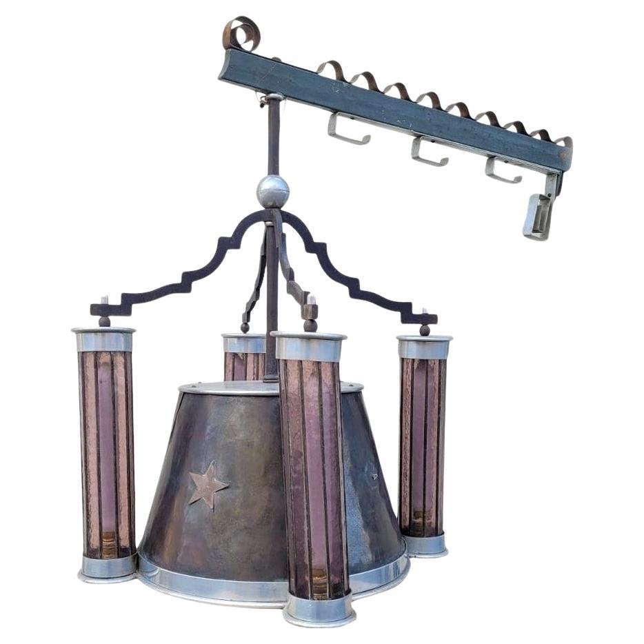 Lantern with its bracket, art déco, XXth century For Sale