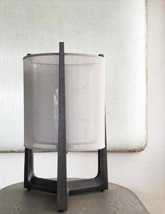 Lantern Wooden Bedside Round Table Lamp By André Fu Living