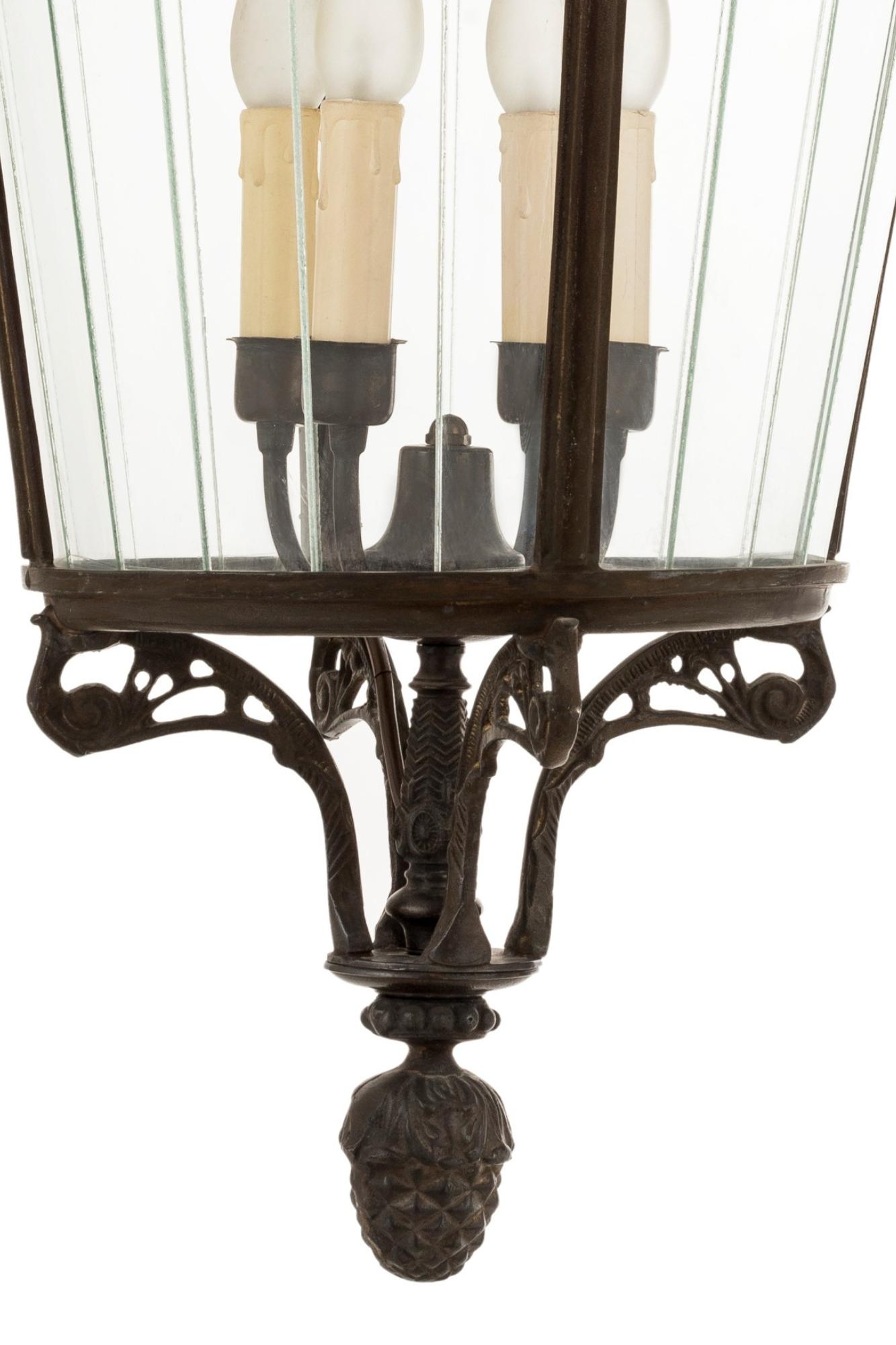 Lanterna classica mit Struktur in Bronze (Italienisch) im Angebot