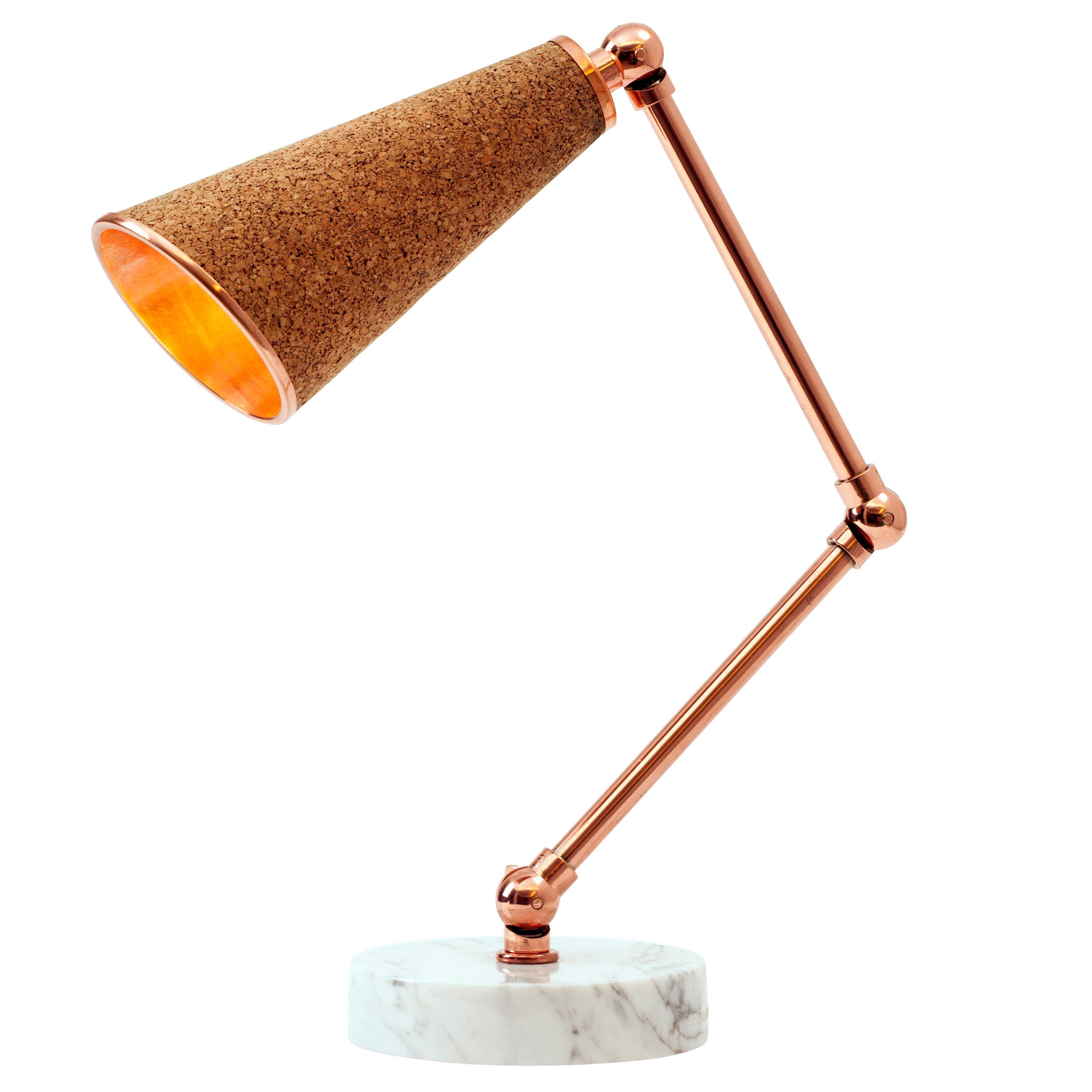 Lanterna Cork Table Lamp by Merve Kahraman For Sale
