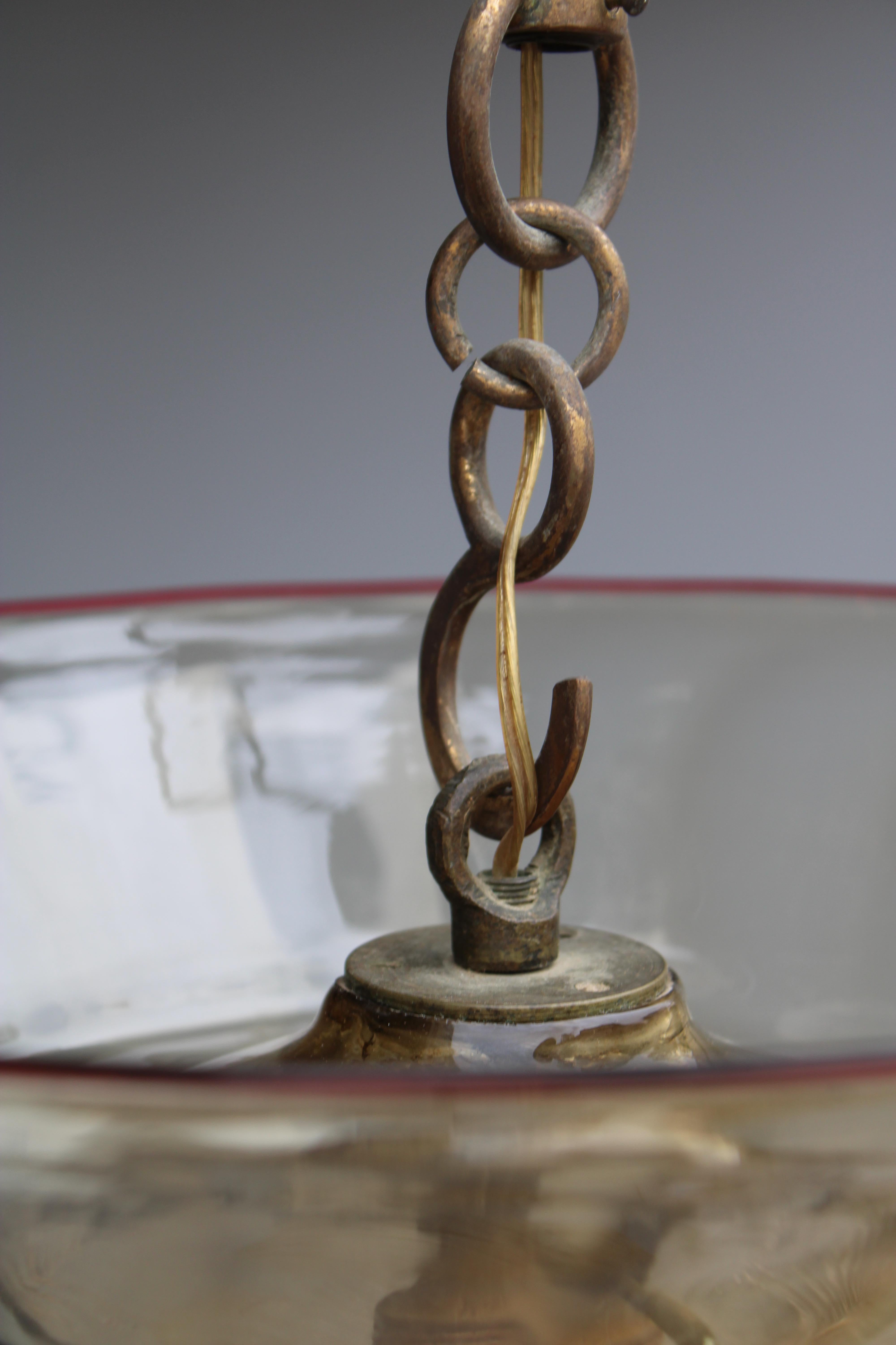 Venini Cappellin 1930 Art Deco Muranoglas Laterne im Angebot 11