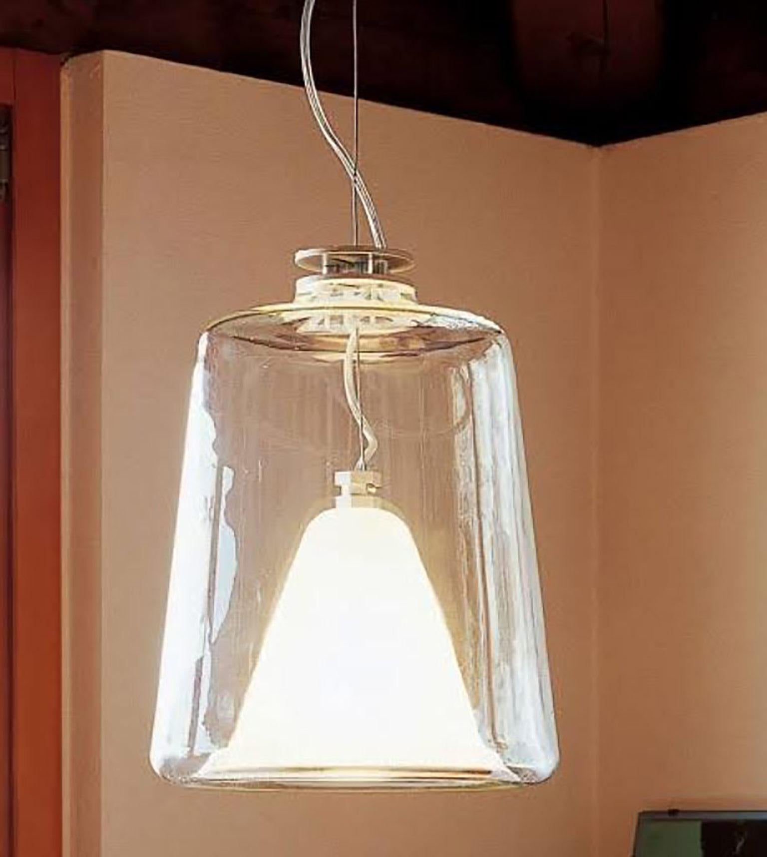 Italian Lanternina Suspension Lamp by Marta Laudani & Marco Romanelli for Oluce For Sale