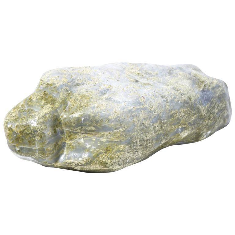 "Lantian Jade" Serpentine Meditation Stone For Sale