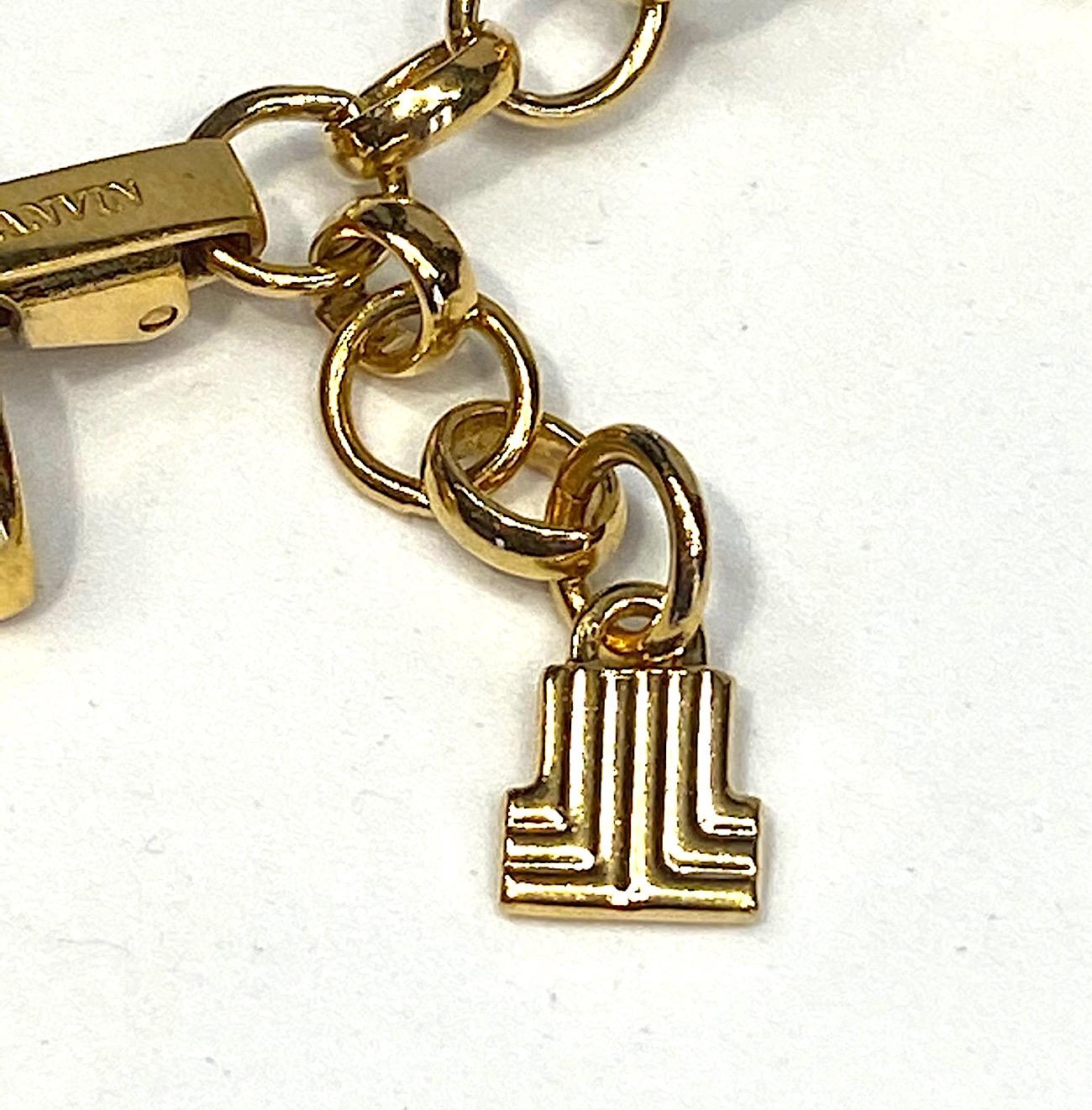 Lanvin 1980s Gold Link Necklace  10