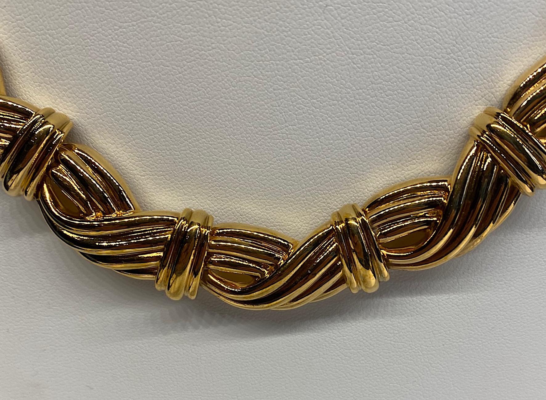 Lanvin 1980s Gold Link Necklace  1