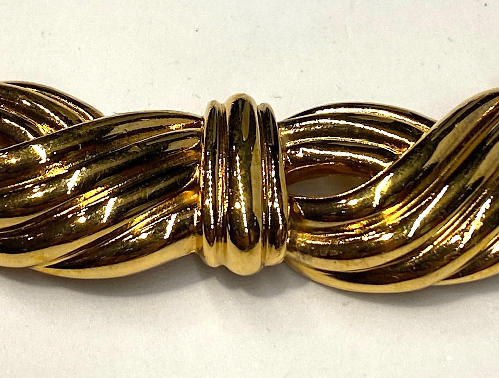 Lanvin 1980s Gold Link Necklace  4