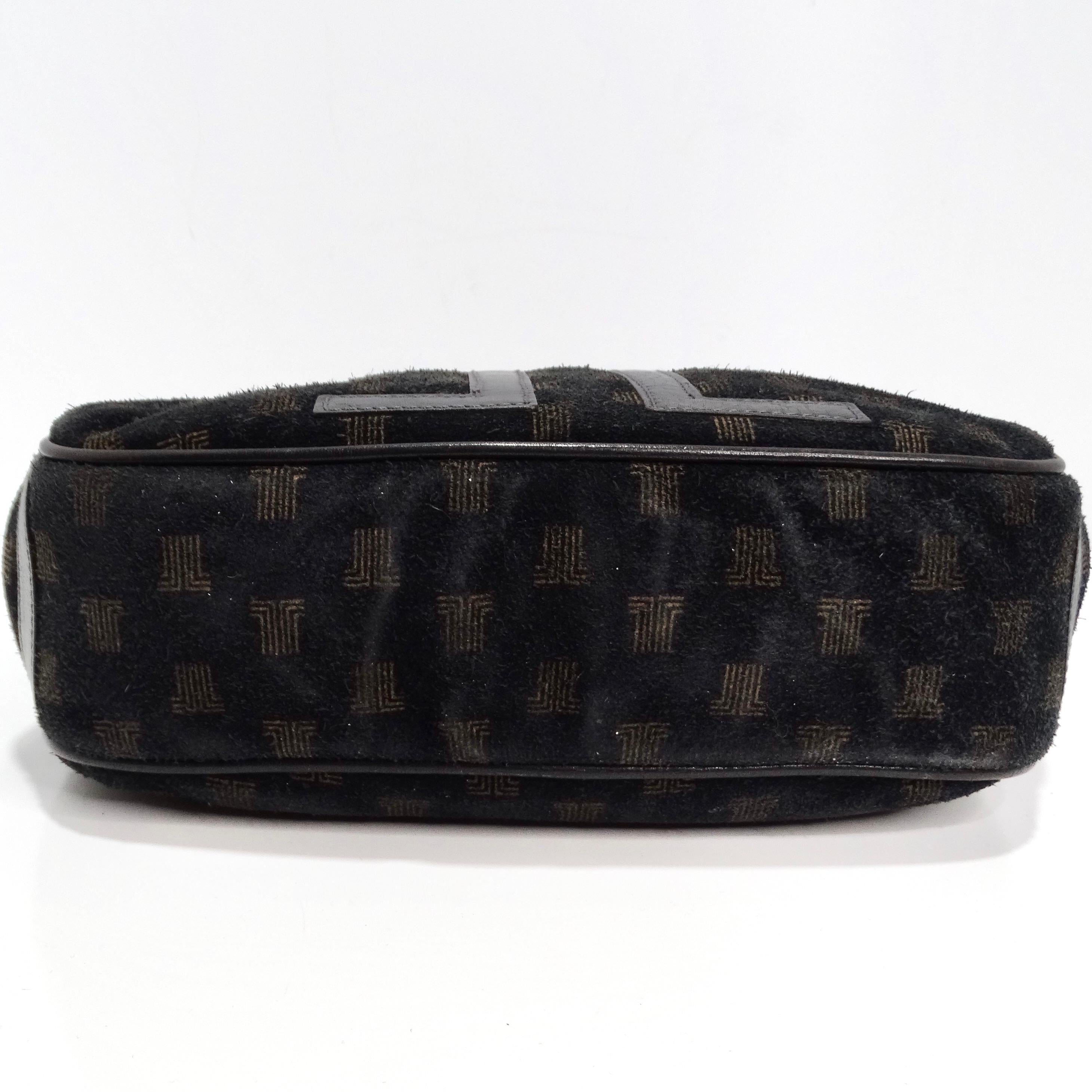 Lanvin 1980s Suede Clutch For Sale 1