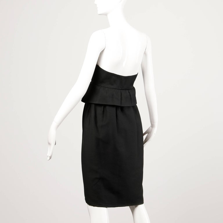 1980s little black dress Gorgeous Little 1980s Chanel by Karl Lagerfeld Black Cotton Halter Dre –  Shrimpton Couture main image 0