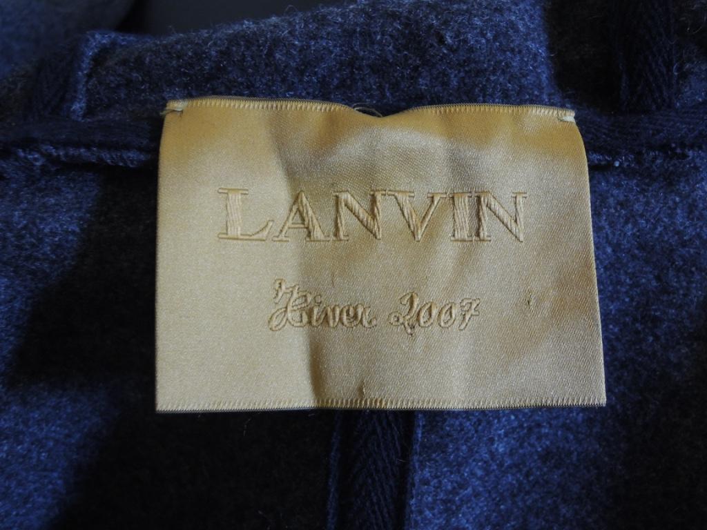 Lanvin 2007 Wolle mit Kapuze Swing Top Crop Jacke im Angebot 3