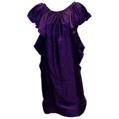 Lanvin 2008 Purple Silk Dress