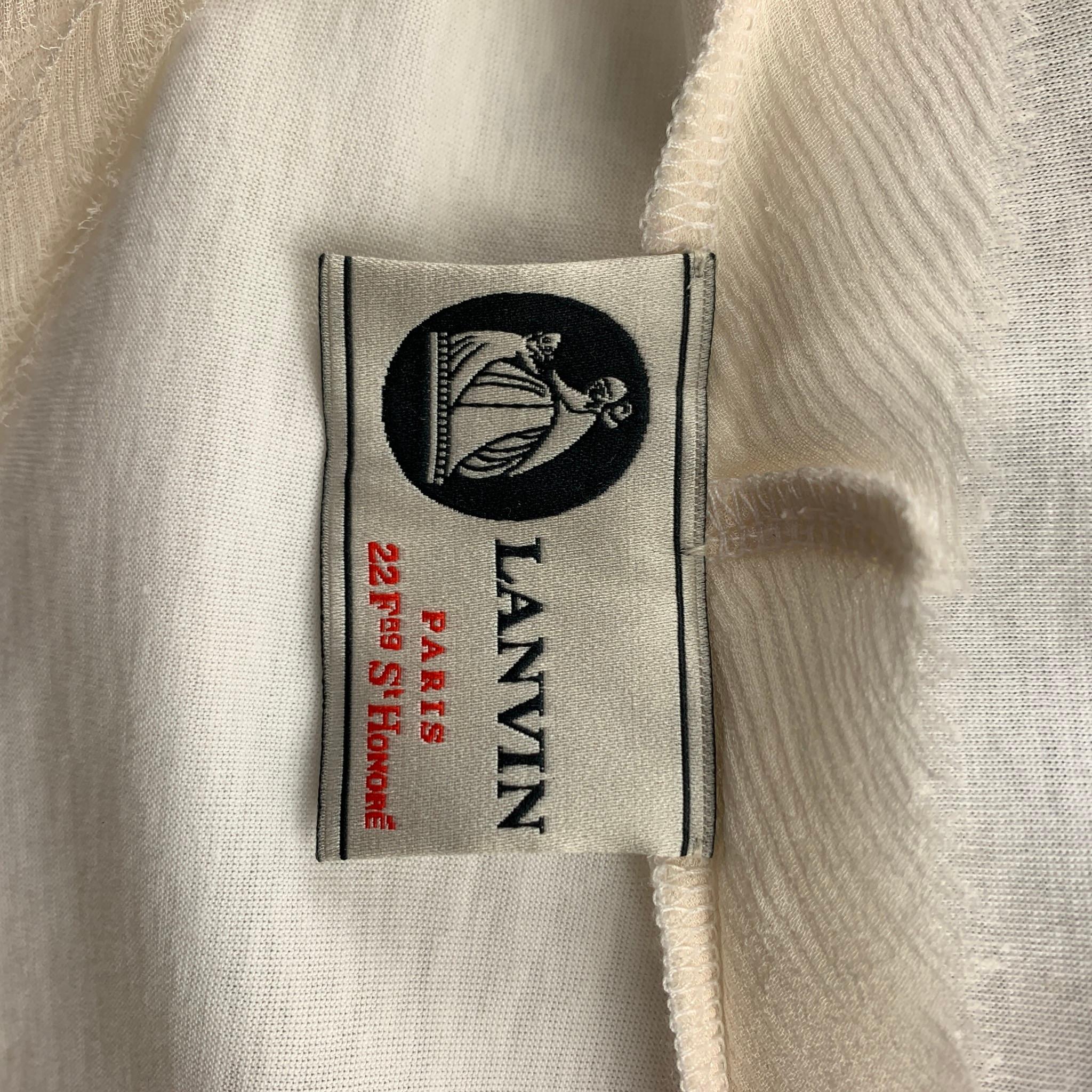 LANVIN 2009 Collection Size S Multi-Color Sequined Cotton T-Shirt 1